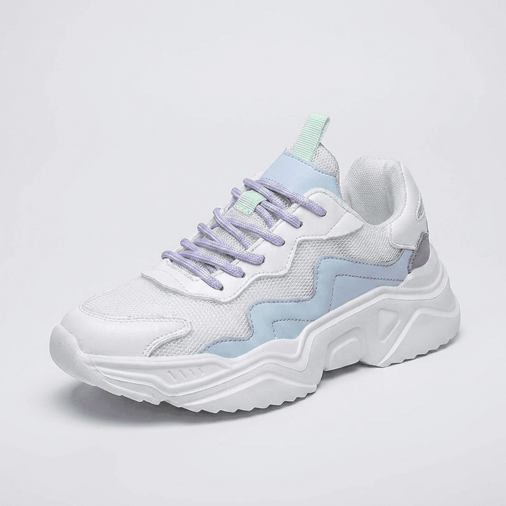 Cloudstep 01 in Glacier / Lilac, front view