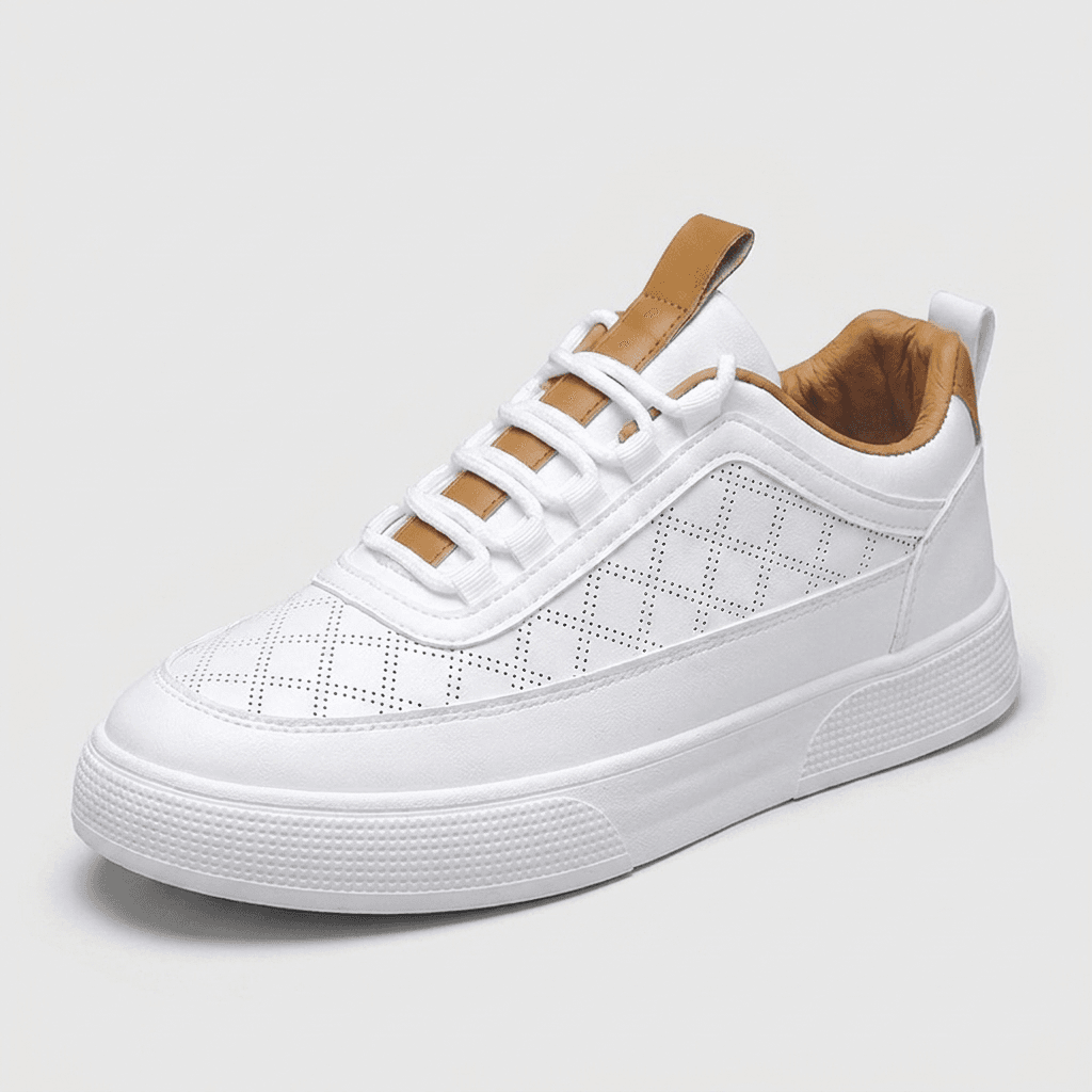 Diamond Cut in White / Honey, front view